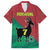 Personalized Portugal 7 Goat Family Matching Short Sleeve Bodycon Dress and Hawaiian Shirt Greatest Of All Time Red Green Vintage