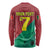 Personalized Portugal 7 Goat Long Sleeve Shirt Greatest Of All Time Red Green Vintage