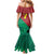 Personalized Portugal 7 Goat Mermaid Dress Greatest Of All Time Red Green Vintage