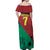 Personalized Portugal 7 Goat Off Shoulder Maxi Dress Greatest Of All Time Red Green Vintage