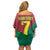 Personalized Portugal 7 Goat Off Shoulder Short Dress Greatest Of All Time Red Green Vintage