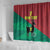 Personalized Portugal 7 Goat Shower Curtain Greatest Of All Time Red Green Vintage