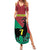 Personalized Portugal 7 Goat Summer Maxi Dress Greatest Of All Time Red Green Vintage