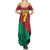 Personalized Portugal 7 Goat Summer Maxi Dress Greatest Of All Time Red Green Vintage