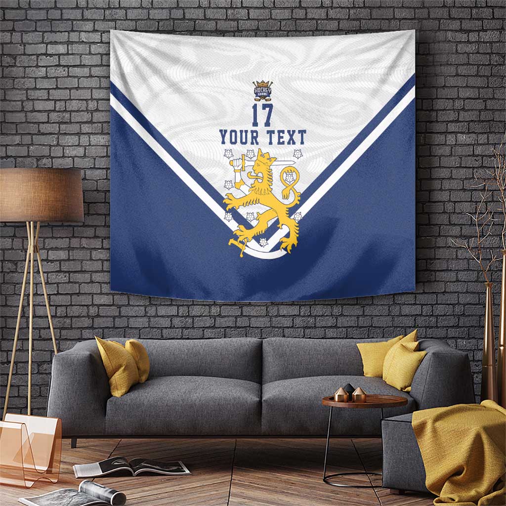Custom Finland Ice Hockey We are Champions Tapestry Sporty Style Come on Leijonat