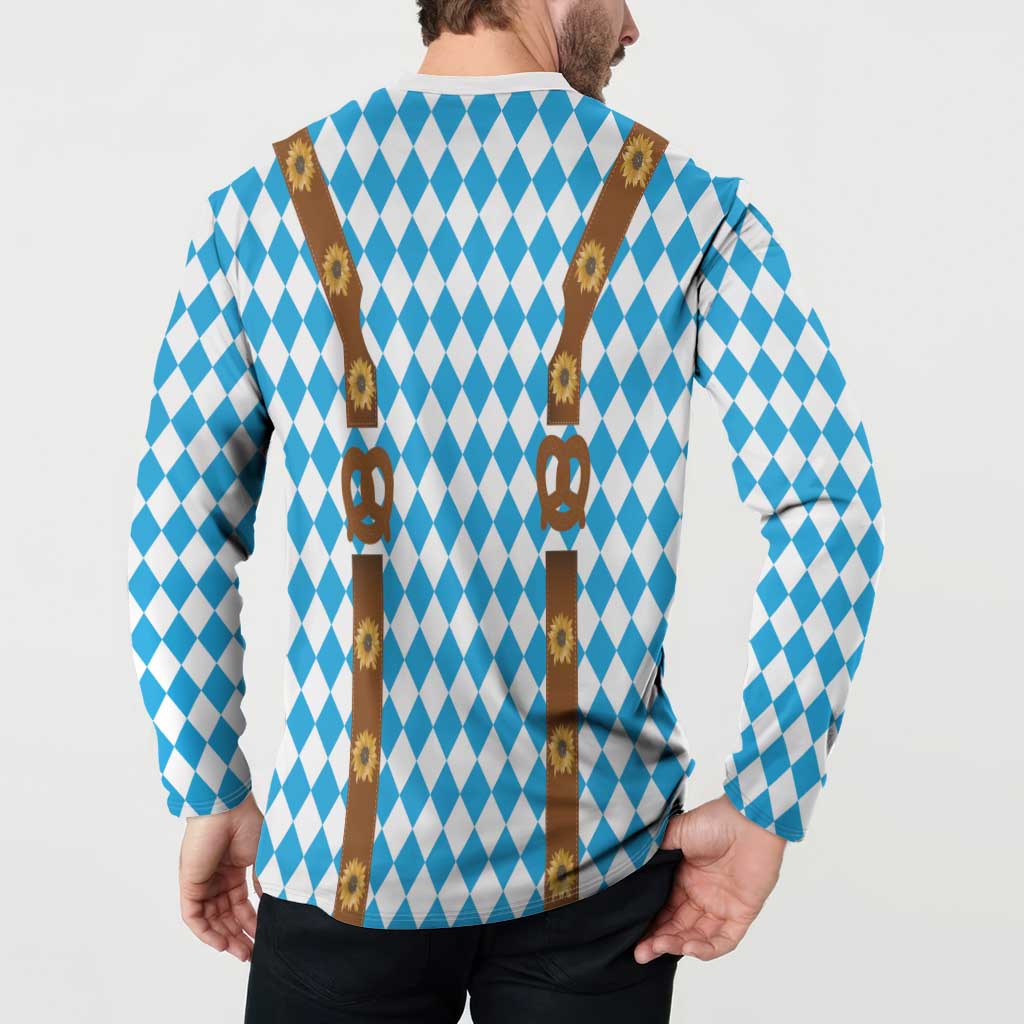 Germany Oktoberfest Button Sweatshirt Lederhosen Costume