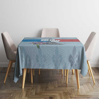 Personalized Fance Le 14 Juillet Tablecloth Eiffel Tower with Iris Flower