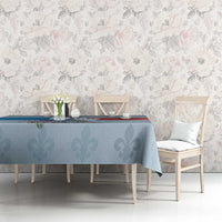 Personalized Fance Le 14 Juillet Tablecloth Eiffel Tower with Iris Flower
