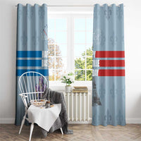 Personalized Fance Le 14 Juillet Window Curtain Eiffel Tower with Iris Flower
