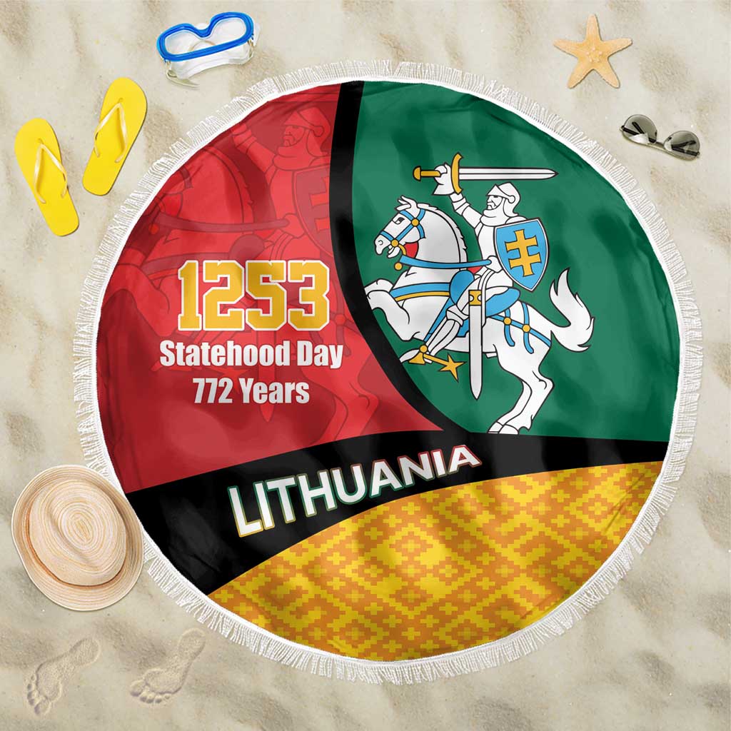 Lithuania Statehood Day July 6 Beach Blanket Lietuva Tevyne musu