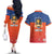 Netherlands Football Couples Matching Off The Shoulder Long Sleeve Dress and Hawaiian Shirt Oranje Lion Go Champion