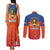 Netherlands Football Couples Matching Tank Maxi Dress and Long Sleeve Button Shirt Oranje Lion Go Champion