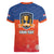 Netherlands Football Women V-Neck T-Shirt Oranje Lion Go Champion