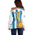 Personalized Argentina 10 Goat Off Shoulder Sweater Greatest Of All Time Sporty Style