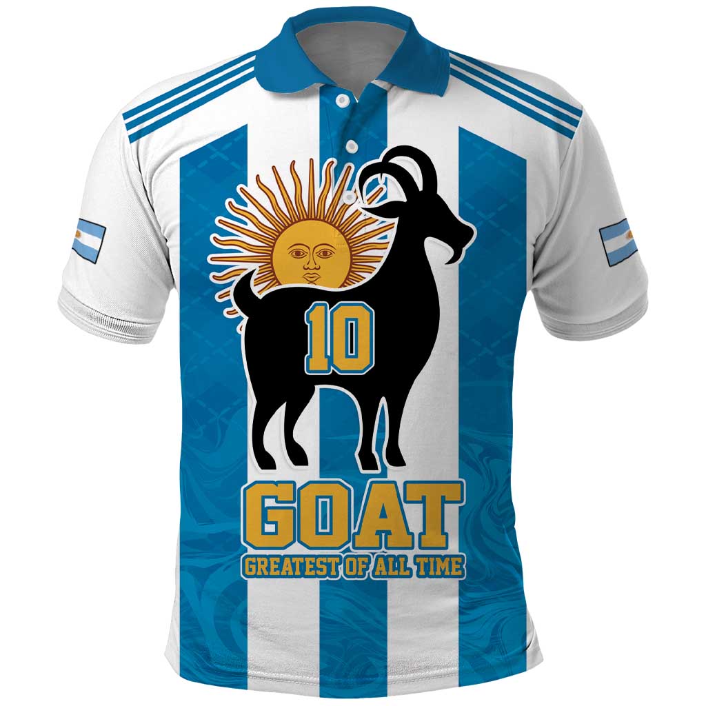 Personalized Argentina 10 Goat Polo Shirt Greatest Of All Time Sporty Style