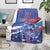 Custom United States Ice Hockey Blanket USA Go Champions Sporty Style