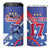 Custom United States Ice Hockey 4 in 1 Can Cooler Tumbler USA Go Champions Sporty Style