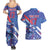 Custom United States Ice Hockey Couples Matching Summer Maxi Dress and Hawaiian Shirt USA Go Champions Sporty Style