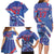 Custom United States Ice Hockey Family Matching Long Sleeve Bodycon Dress and Hawaiian Shirt USA Go Champions Sporty Style