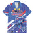 Custom United States Ice Hockey Family Matching Mermaid Dress and Hawaiian Shirt USA Go Champions Sporty Style