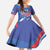 Custom United States Ice Hockey Family Matching Off Shoulder Maxi Dress and Hawaiian Shirt USA Go Champions Sporty Style