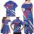 Custom United States Ice Hockey Family Matching Off Shoulder Maxi Dress and Hawaiian Shirt USA Go Champions Sporty Style