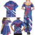 Custom United States Ice Hockey Family Matching Summer Maxi Dress and Hawaiian Shirt USA Go Champions Sporty Style