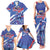 Custom United States Ice Hockey Family Matching Tank Maxi Dress and Hawaiian Shirt USA Go Champions Sporty Style