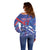 Custom United States Ice Hockey Off Shoulder Sweater USA Go Champions Sporty Style