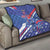 Custom United States Ice Hockey Quilt USA Go Champions Sporty Style