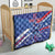 Custom United States Ice Hockey Quilt USA Go Champions Sporty Style