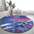 Custom United States Ice Hockey Round Carpet USA Go Champions Sporty Style