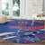 Custom United States Ice Hockey Round Carpet USA Go Champions Sporty Style