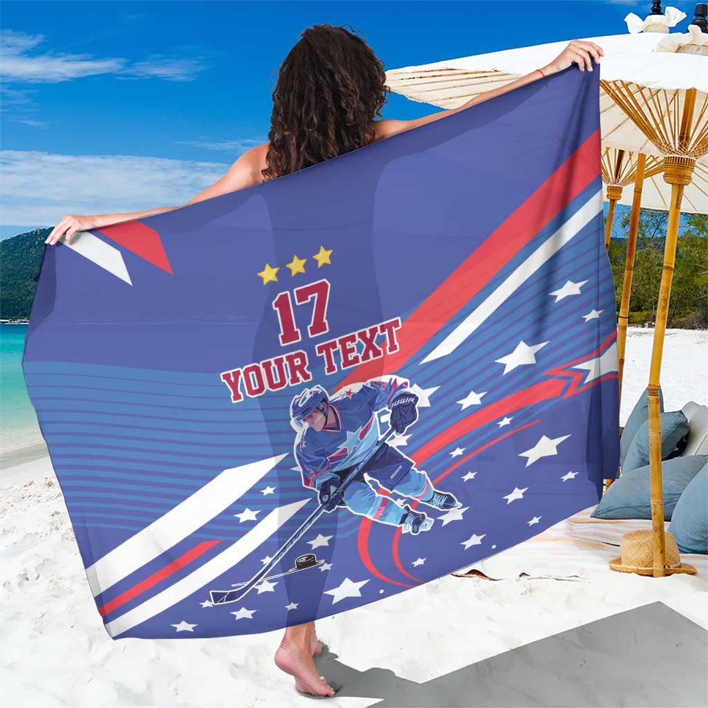 Custom United States Ice Hockey Sarong USA Go Champions Sporty Style