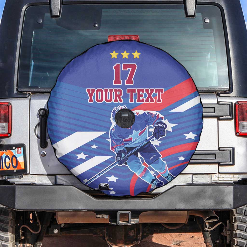 Custom United States Ice Hockey Spare Tire Cover USA Go Champions Sporty Style