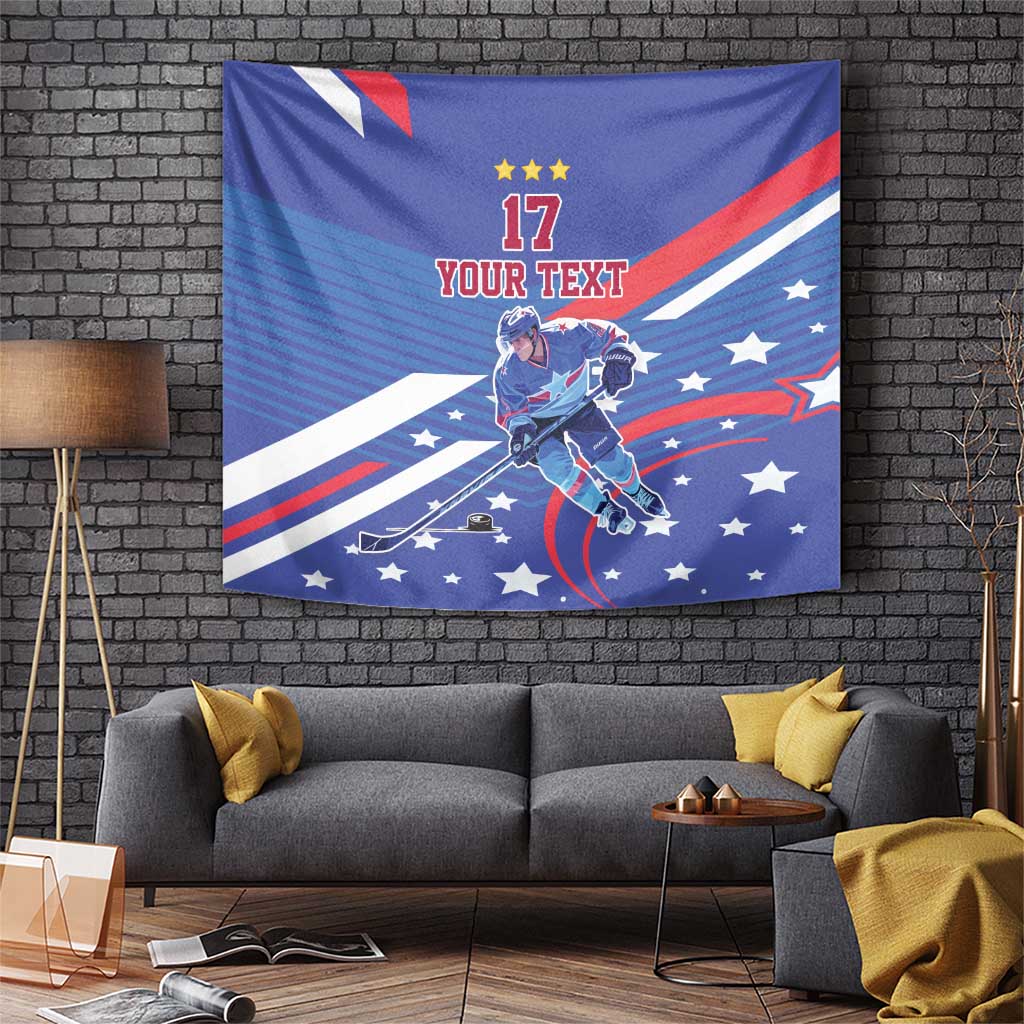 Custom United States Ice Hockey Tapestry USA Go Champions Sporty Style