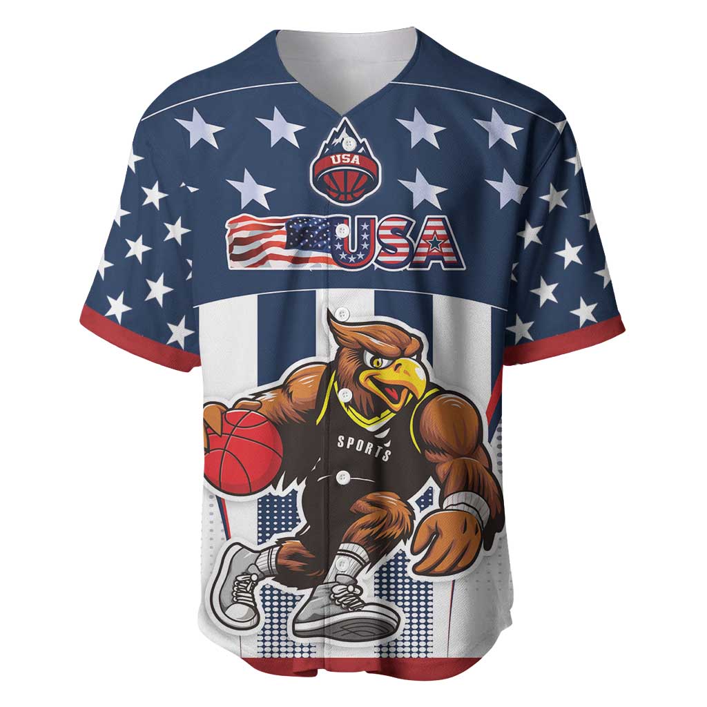 Custom United States Basketball Baseball Jersey USA Eagle Mascot Style