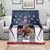 Custom United States Basketball Blanket USA Eagle Mascot Style