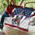 Custom United States Basketball Quilt USA Eagle Mascot Style