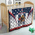 Custom United States Basketball Quilt USA Eagle Mascot Style