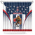 Custom United States Basketball Shower Curtain USA Eagle Mascot Style