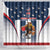 Custom United States Basketball Shower Curtain USA Eagle Mascot Style