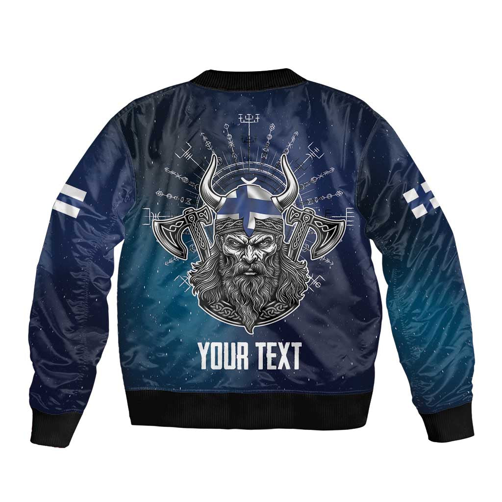Personalized Finland Drakkar Vikings Bomber Jacket Suomi Viking Warrior