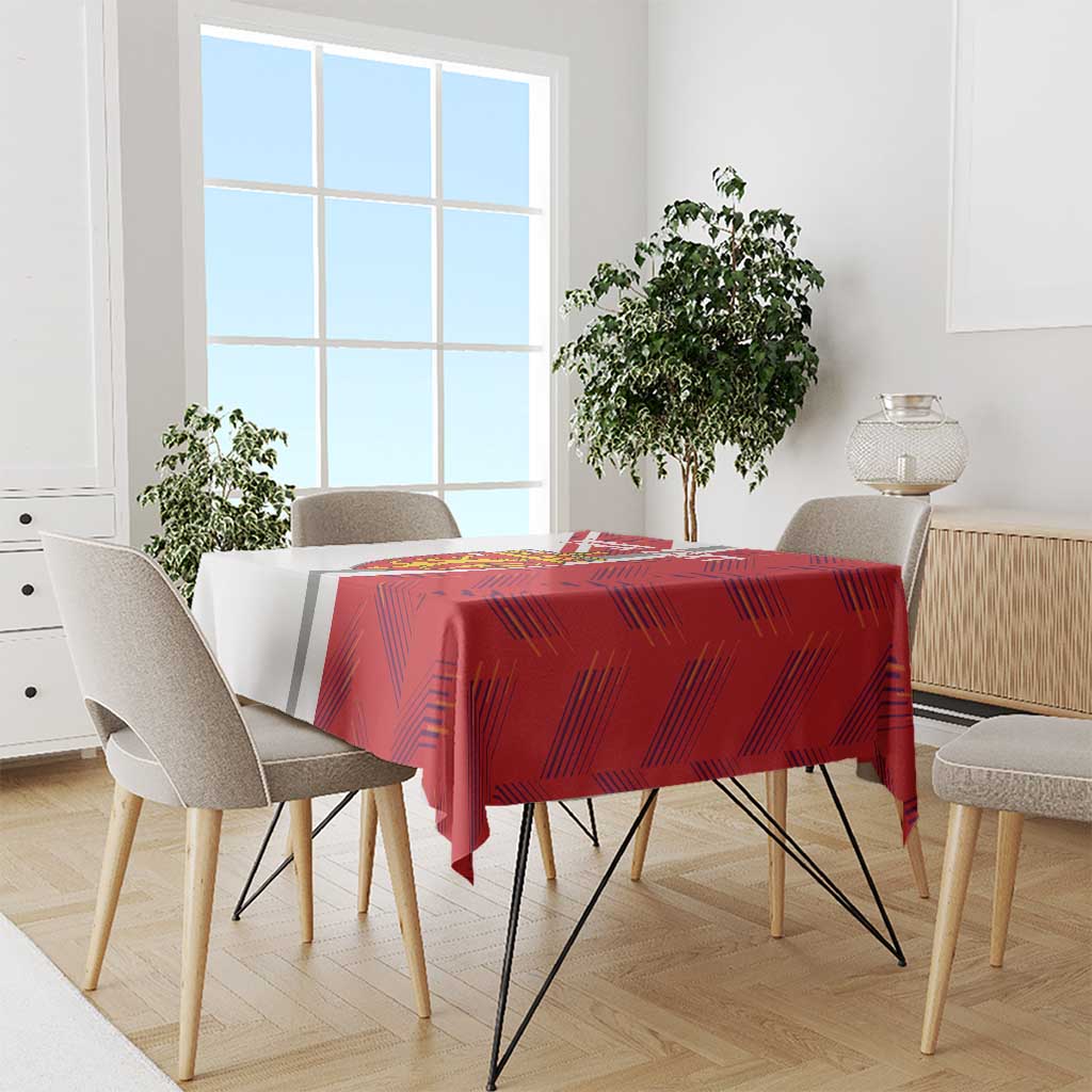 Personalized Norway Coat of Arms Tablecloth Golden Lion