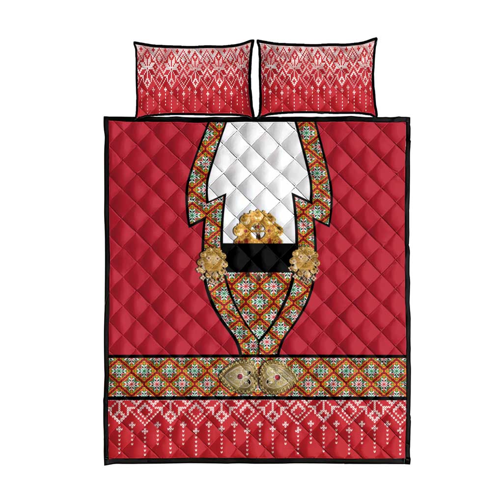 Norway Constitution Day Quilt Bed Set Norwegian bunads