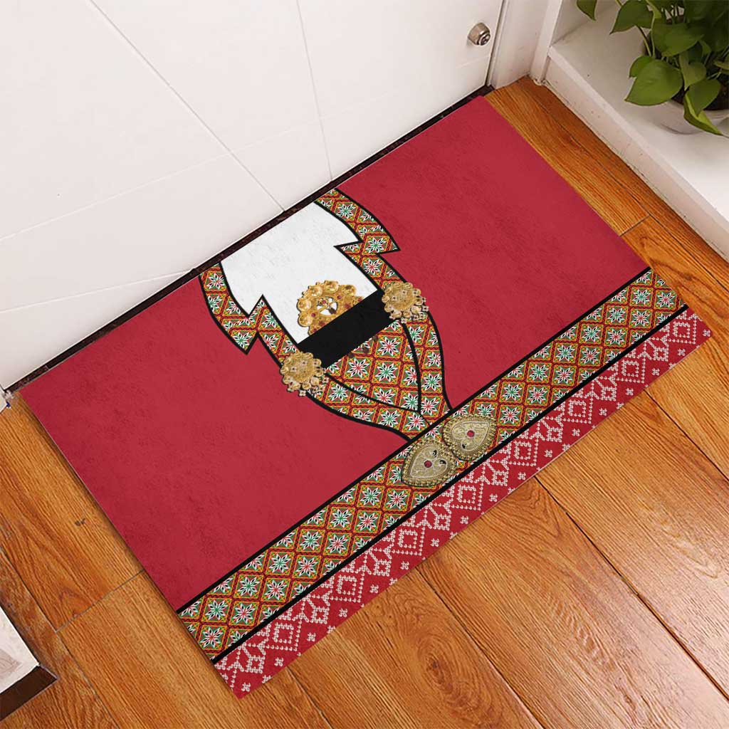 Norway Constitution Day Rubber Doormat Norwegian bunads