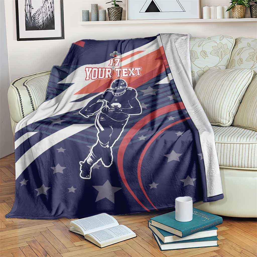 Custom United States American Football Blanket USA Go Champions Sporty Style