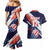 Custom United States American Football Couples Matching Mermaid Dress and Hawaiian Shirt USA Go Champions Sporty Style