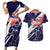 Custom United States American Football Couples Matching Short Sleeve Bodycon Dress and Hawaiian Shirt USA Go Champions Sporty Style