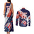 Custom United States American Football Couples Matching Tank Maxi Dress and Long Sleeve Button Shirt USA Go Champions Sporty Style